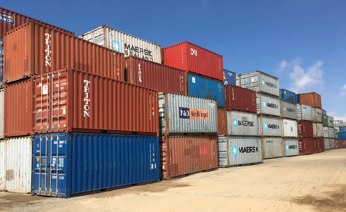 Depot container stock in Johannesburg
